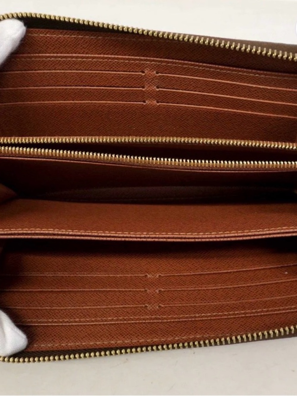 Louis Vuitton Brown Zip-Around Wallet